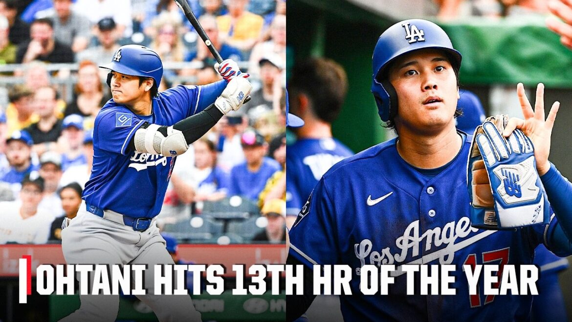 Shohei Ohtani frappe son 13e circuit de la saison lors de la victoire des Dodgers contre les Pirates 🔥 | ESPN MLB