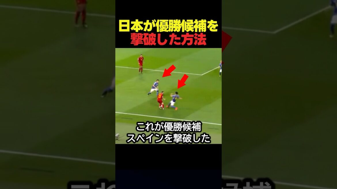 Comment l'équipe nationale de football du Japon a battu l'Espagne lors de la précédente Coupe du monde #Soccer