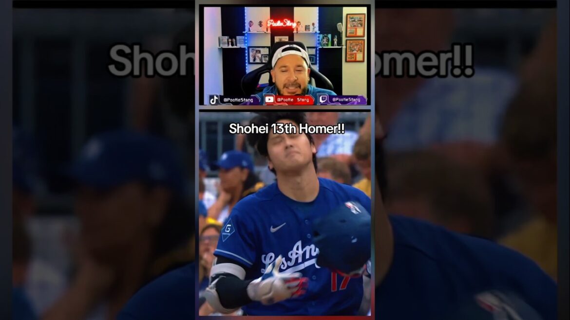 Shohei frappe un circuit et sort en raison d'une douleur au genou ! #dodgers #ohtani #commentaire #réaction #pootiestang