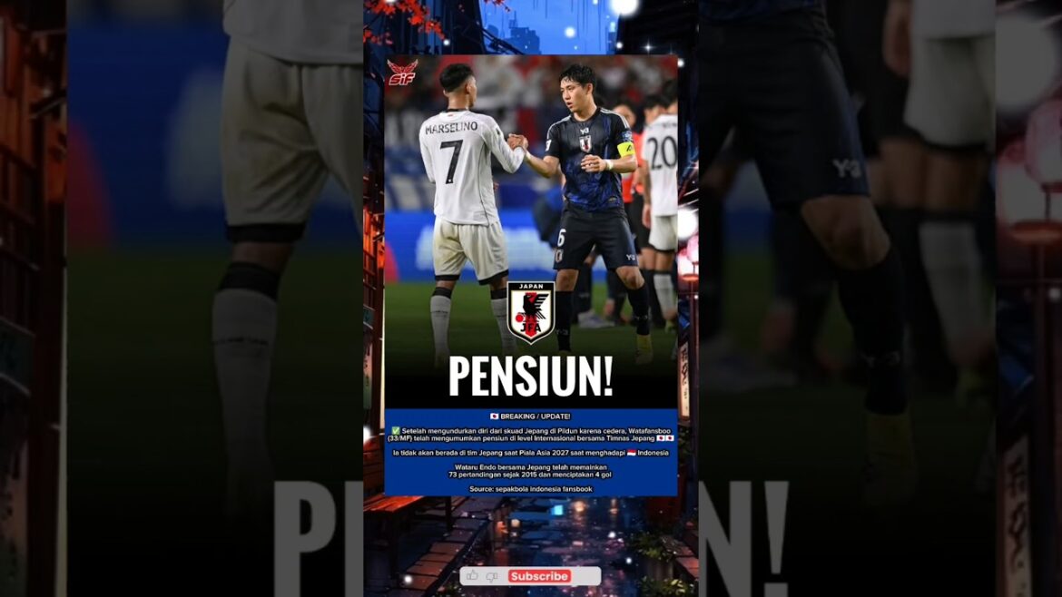🇯🇵🥲 Wataru Endo s’est retiré de l’équipe nationale japonaise au Pildun en raison d’une blessure, maintenant il a également pris sa retraite 🇯🇵🥲 Wataru Endo s'est retiré de l'équipe nationale japonaise au Pildun en raison d'une blessure, maintenant il a également pris sa retraite