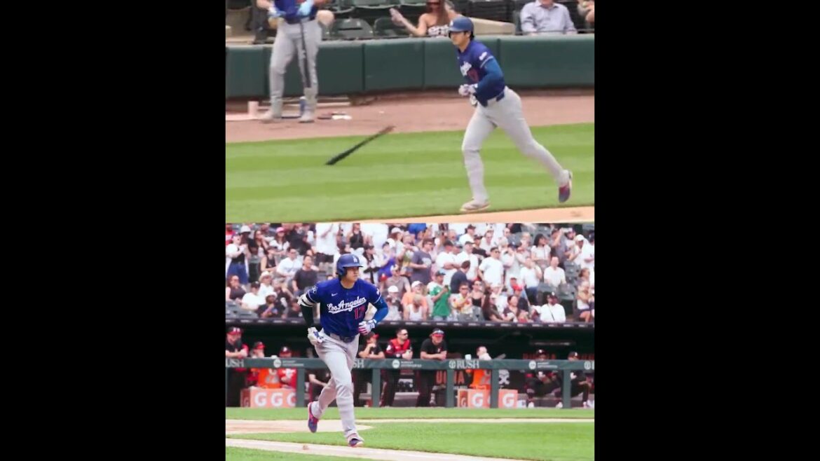 Cette batte de Shohei Ohtani s'est retournée après son premier HR 🔥 (via @MLB/X)