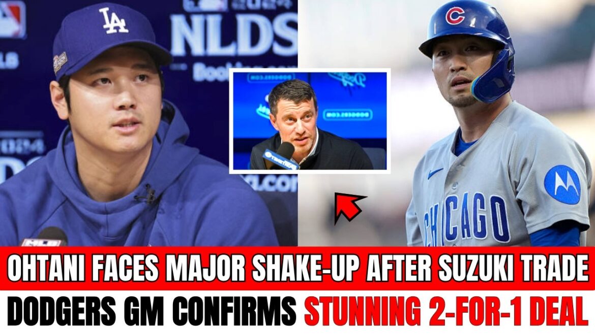 RUPTURE : Ohtani fait face à un bouleversement majeur après l’échange de Suzuki – Le directeur général des Dodgers confirme un superbe accord 2 pour 1 RUPTURE : Ohtani fait face à un bouleversement majeur après l'échange de Suzuki – Le directeur général des Dodgers confirme un superbe accord 2 pour 1