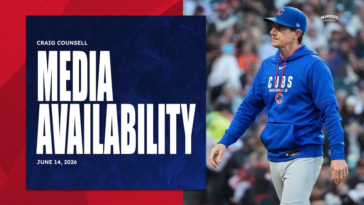 CRAIG COUNSELL : Seiya Suzuki HORS de l’alignement aujourd’hui | Son des vestiaires des Cubs (14/06/2026) CRAIG COUNSELL : Seiya Suzuki HORS de l'alignement aujourd'hui | Son des vestiaires des Cubs (14/06/2026)