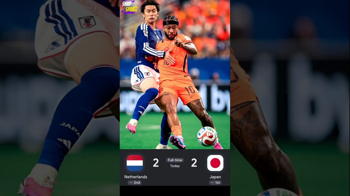 Le Japon étourdit les Pays-Bas avec un égaliseur DRAMATIQUE à la 89e minute | Pays-Bas contre Japon 2-2 | Coupe du monde