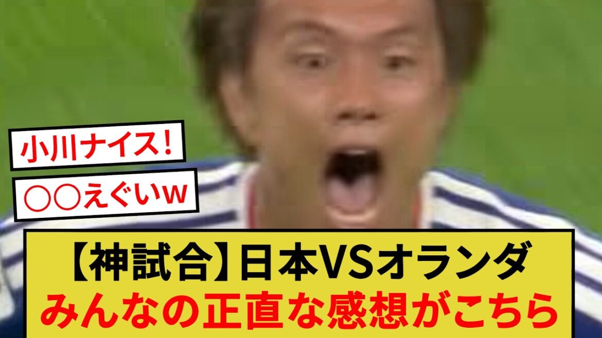 [Dieu match]Japon VS Pays-Bas, les impressions honnêtes de chacun sont ici mdr
