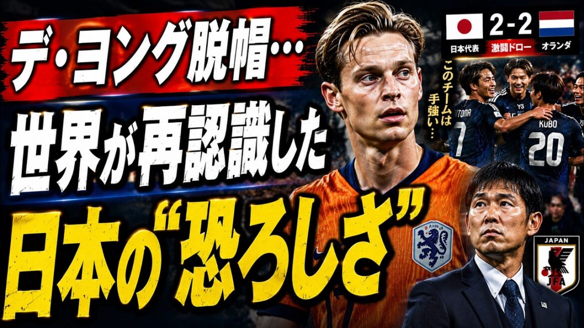 [Tumulte mondial]De Jong tire son chapeau à la « certaine force » de l'équipe nationale japonaise ! Quelle est l'horreur de Moriyasu au Japon que le monde a encore une fois réalisé lors de la bataille acharnée de 2 2 avec les Pays-Bas ?