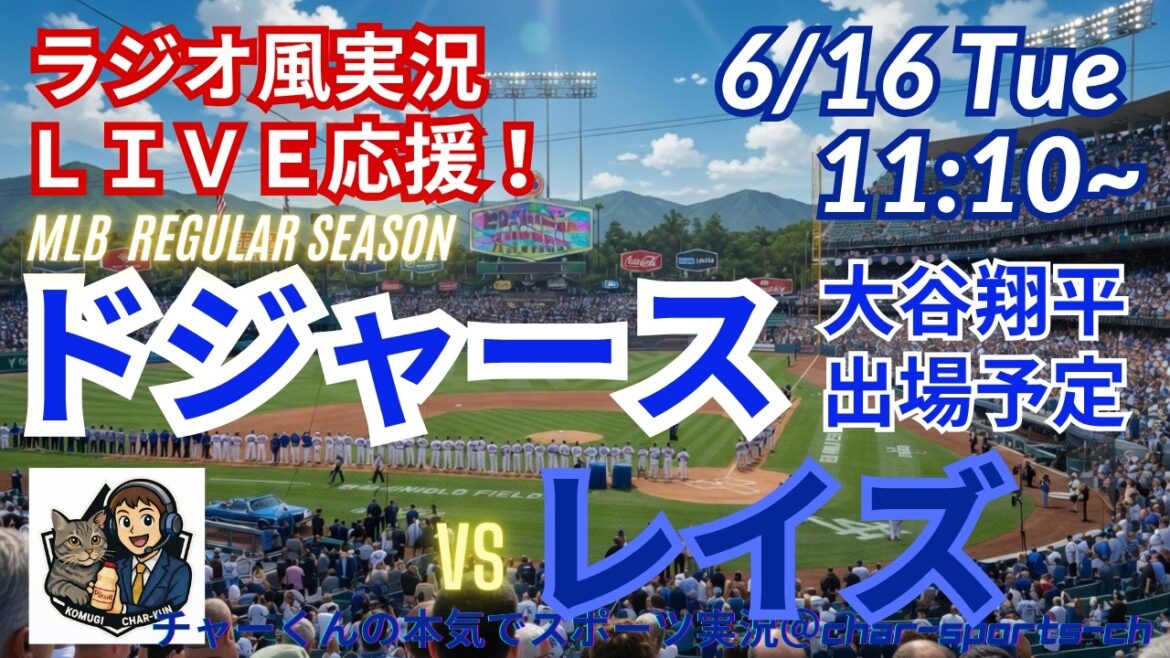 [Otani participe ! Visualisation simultanée du support en direct]Support en direct en direct des MLB Dodgers VS Rays dans un style radio ! #Ohtani Home Run #Shohei Ohtani #Dodgers #MLBLIVE #MLB Live #Baseball #MLB #Dual Wielding