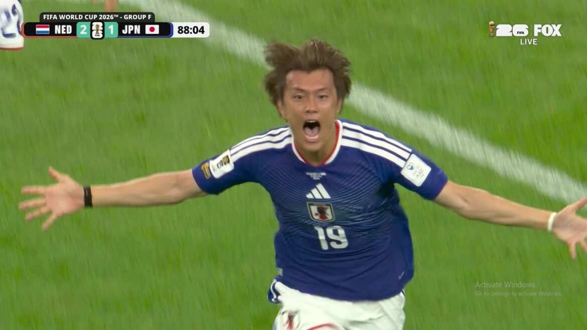 Objectif de Daichi Kamada | Pays-Bas contre Japon 2-2 | Faits saillants et objectifs | Coupe du Monde 26 Pays-Bas contre Japap Daichi Kamada But contre Ned