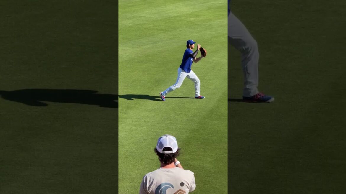 Shohei Ohtani Lancement sur terrain plat #dodgers