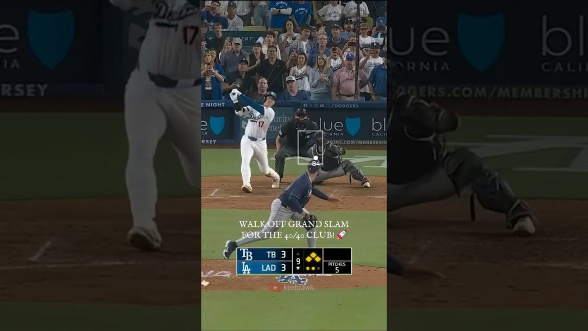 Le club historique 40/40 de Shohei Ohtani quitte le Grand Chelem contre les Rays ! ⚾🔥 #court Le club historique 40/40 de Shohei Ohtani quitte le Grand Chelem contre les Rays ! ⚾🔥 #court