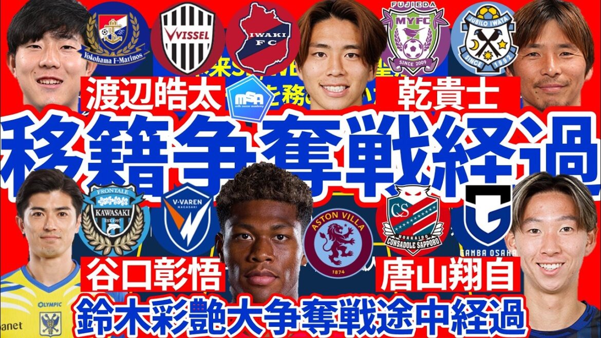 [Informations de transfert pour Shogo Taniguchi/Takuma Ohminami/Yutaka Michiwaki et autres]Le gardien de l'équipe nationale du Japon Ayatsu Suzuki vers la Premier League ?! Bataille pour Takashi Inui/Bataille des bénévoles avec le transfert de Kei Chinen et Kota Watanabe !!/Le jeu d'acquisition de Fukuoka et Nagasaki est intense !!
