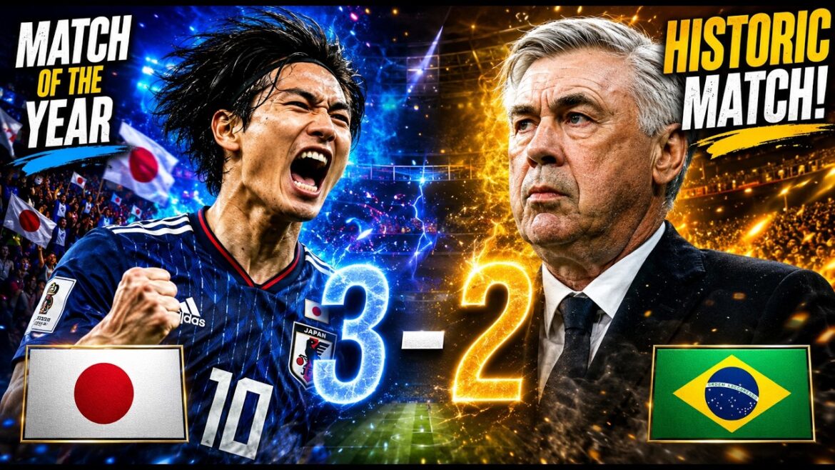 🌍 RETOUR HISTORIQUE DE LA PLUS GRANDE GÉNÉRATION JAPONAISE DE TOUS LES TEMPS CONTRE LE BRÉSIL D’ANCELOTTI 🌍 RETOUR HISTORIQUE DE LA PLUS GRANDE GÉNÉRATION JAPONAISE DE TOUS LES TEMPS CONTRE LE BRÉSIL D'ANCELOTTI