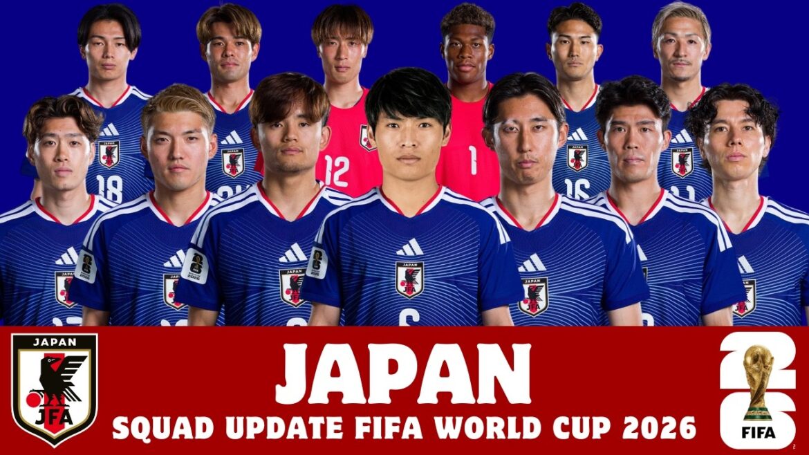 Équipe officielle du Japon pour la Coupe du Monde de la FIFA 2026 | Fort. Shūto Machino | Coupe du Monde de la FIFA 2026