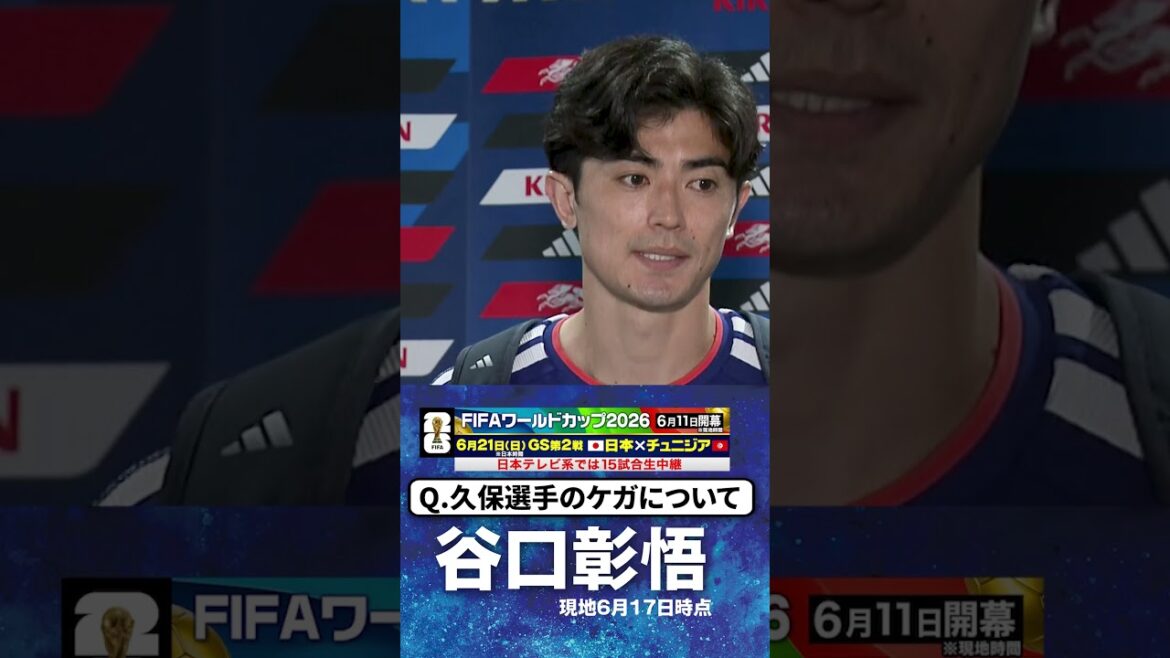 [Référence à la blessure de Kubo]#Shogo Taniguchi #Takefusa Kubo #Japon #Groupe F #Coupe du Monde FIFA 2026 #shorts