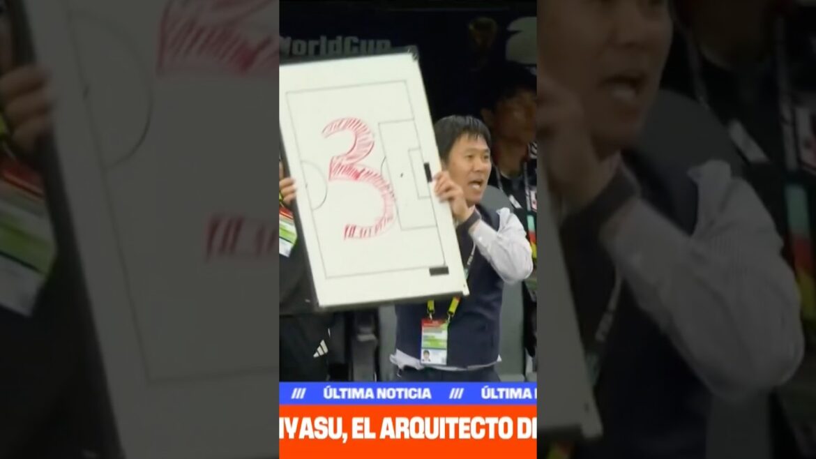🚨🇯🇵 Le tour de génie de l'entraîneur japonais Hajime Moriyasu fait parler les fans de football 🤔 #shorts #fifaworldcup