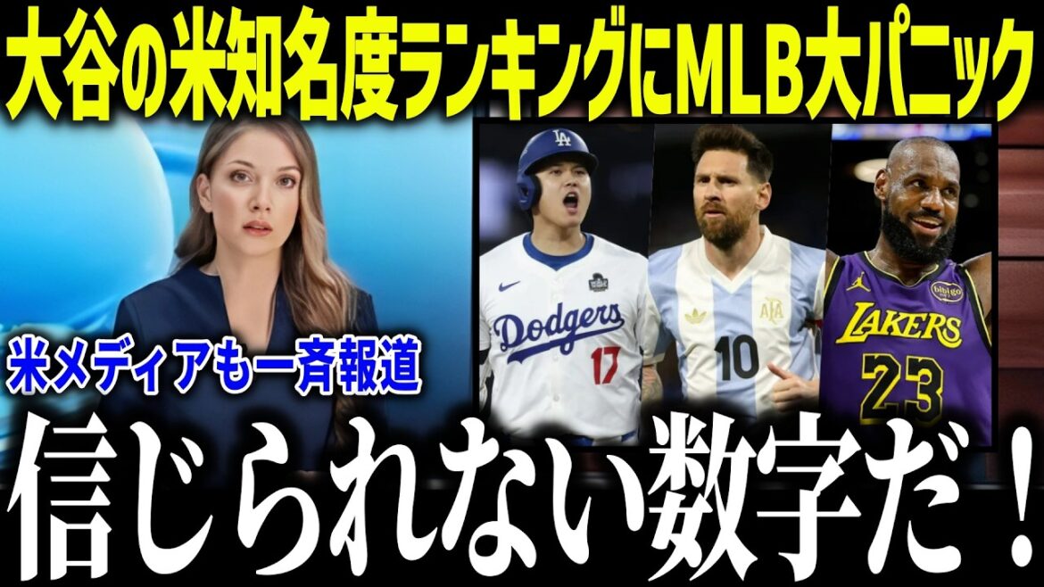 La MLB panique à cause du classement de popularité de Shohei Otani aux États-Unis ! "C'était un chiffre inattendu..." La popularité du baseball a augmenté, surprenant l'ensemble des États-Unis.[Réaction à l'étranger/MLB/Major/Baseball]