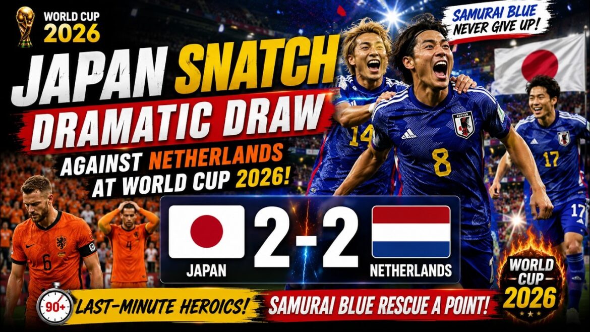 🏆 Coupe du monde 2026 : Kamada mène la riposte tardive du Japon contre les Pays-Bas 🏆 Coupe du monde 2026 : Kamada mène la riposte tardive du Japon contre les Pays-Bas