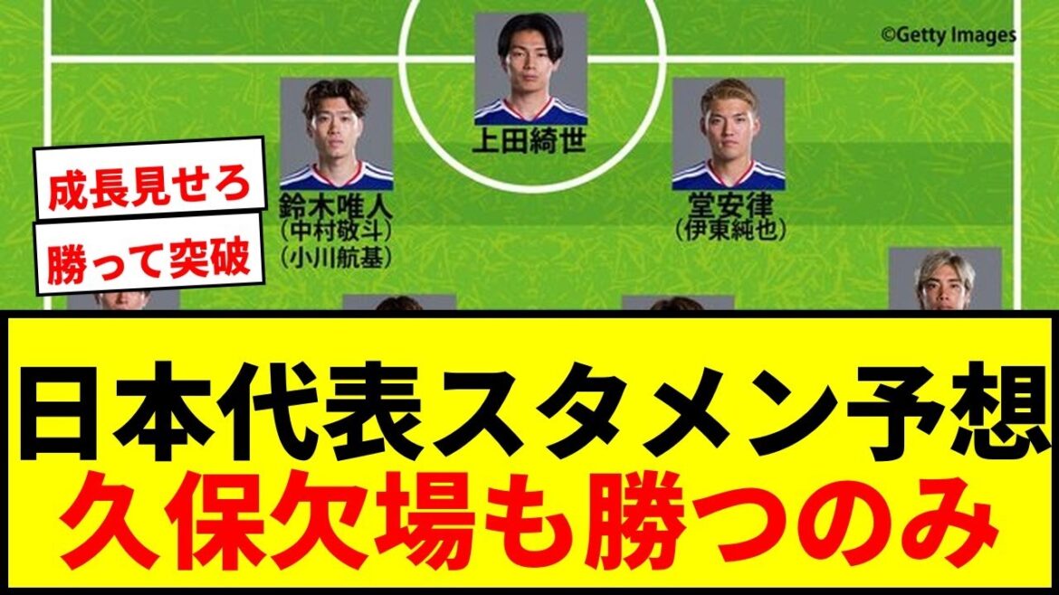 [Dernières nouvelles]L'équipe nationale du Japon annonce sa composition prévue pour le match contre la Tunisie ! Même si Takefusa Kubo est absent, Yuito Suzuki et Hiroshi Itakura seront sélectionnés dans l'hypothèse où ils seront poussés vers l'avant.