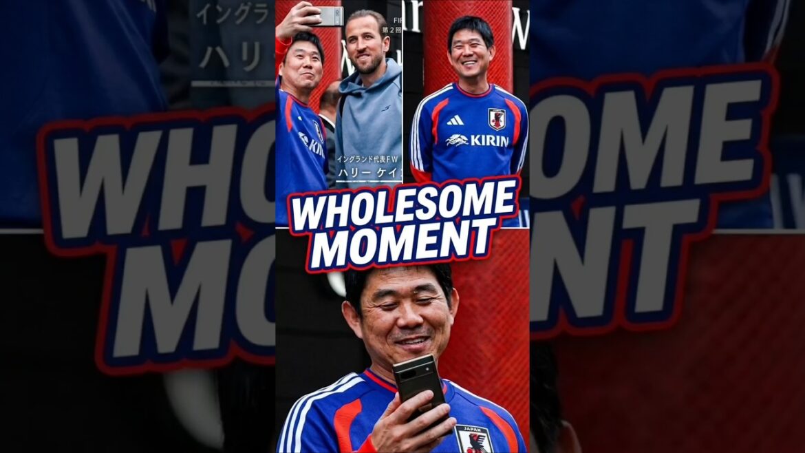 😍Le manager japonais Hajime Moriyasu a demandé à Harry Kane un selfie #worldcup