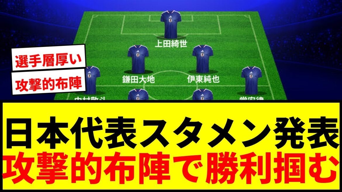 [Dernières nouvelles]L'équipe nationale du Japon change 4 membres titulaires pour le match contre la Tunisie ! Tomiyasu, Itakura, Tanaka et Ito sont la formation de départ de la formation offensive !