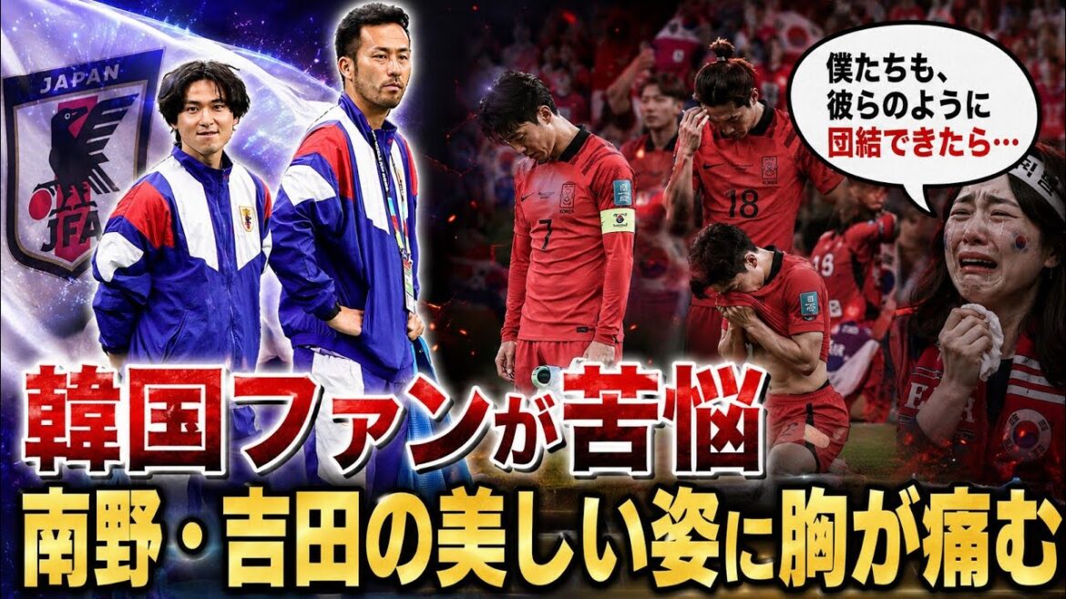 Choquant après la défaite de la Corée du Sud… Les fans coréens pleurent sur « cette photo » de Takumi Minamino et Maya Yoshida : « Si seulement nous pouvions être comme ça… » Choquant après la défaite de la Corée du Sud... Les fans coréens pleurent sur "cette photo" de Takumi Minamino et Maya Yoshida : "Si seulement nous pouvions être comme ça..."