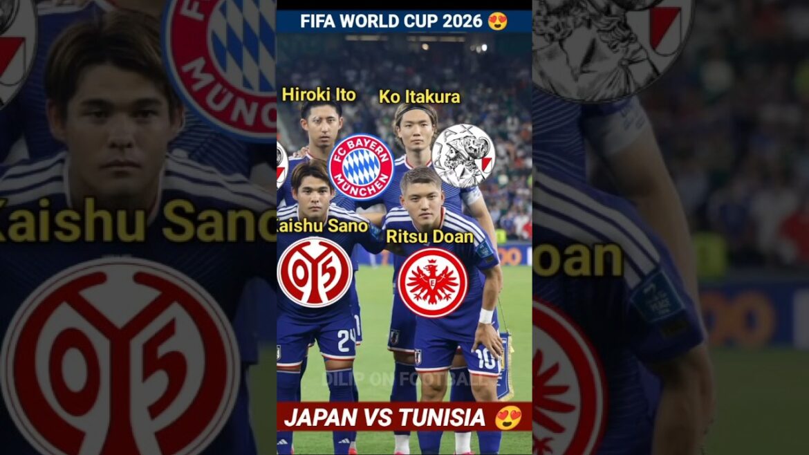 🇯🇵 JAPON 4 – 0 TUNISIE 🇹🇳 | COUPE DU MONDE FIFA 2026 😍 | Joueurs de football Clubs de jeu actuels 🔥 🇯🇵 JAPON 4 - 0 TUNISIE 🇹🇳 | COUPE DU MONDE FIFA 2026 😍 | Joueurs de football Clubs de jeu actuels 🔥