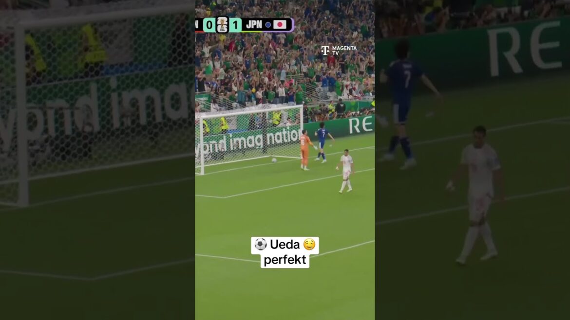Vous pouvez le faire comme ça ! Ueda frappe le corner avec précision ! Vous pouvez le faire comme ça ! Ueda frappe le corner avec précision !
