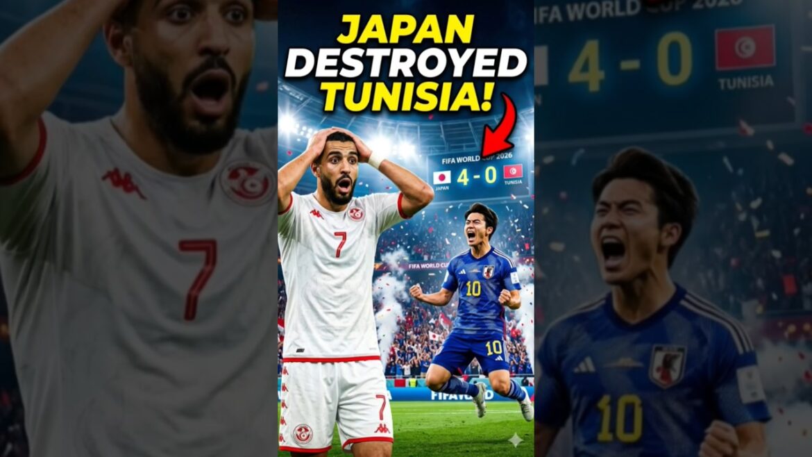 Le Japon DÉTRUIT la Tunisie 4-0 🇯🇵🔥 | Coupe du Monde FIFA 2026 #fifa Le Japon DÉTRUIT la Tunisie 4-0 🇯🇵🔥 | Coupe du Monde FIFA 2026 #fifa