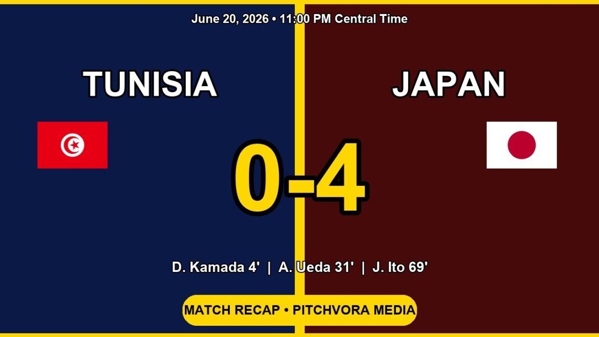 RÉCAPITULATIF COMPLET DU MATCH : Tunisie vs Japon 0-4 | Coupe du Monde de la FIFA 2026 RÉCAPITULATIF COMPLET DU MATCH : Tunisie vs Japon 0-4 | Coupe du Monde de la FIFA 2026