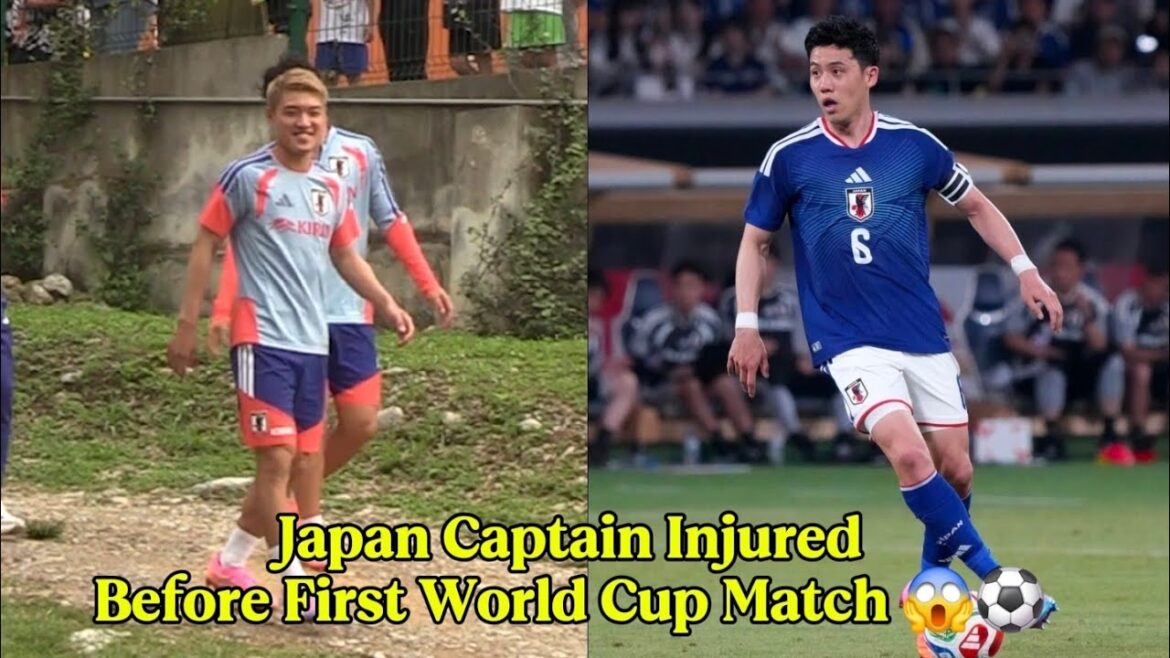 Le capitaine japonais blessé avant le premier match de Coupe du monde 😱⚽ #WorldCup2026 #Japan #Football