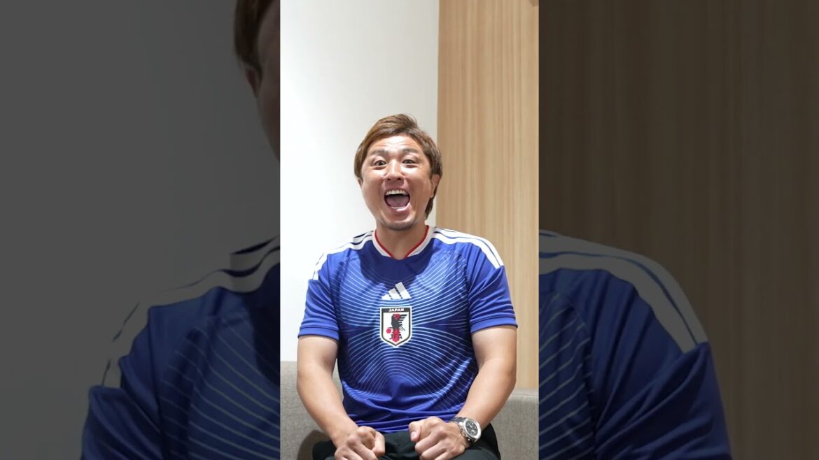 Daisuke Nasu excité par le tir à mi-distance de Kiyo Ueda #Équipe nationale du Japon #Tunisie #Coupe du Monde