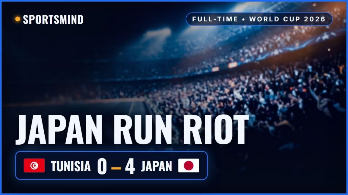 Tunisie 0-4 Japon | Récapitulatif de la Coupe du monde 2026 – Ueda Brace, Ito Stunner