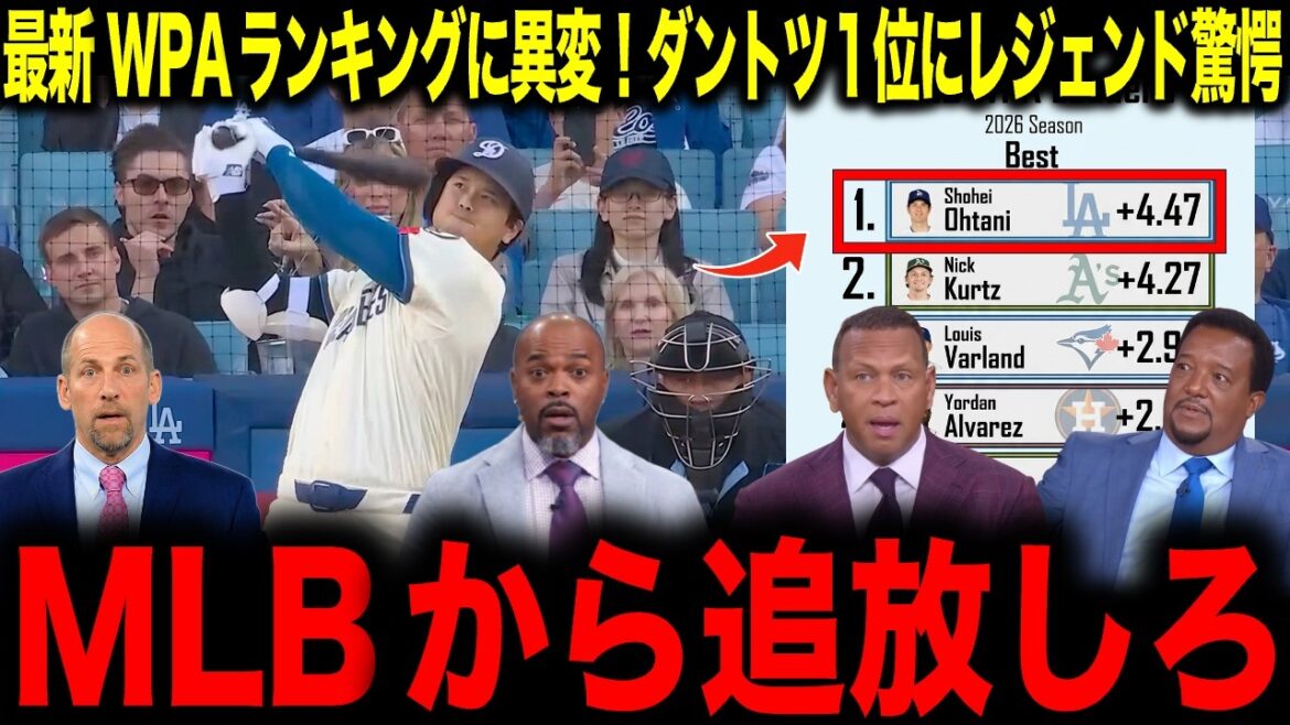 [Shohei Otani]Quelque chose d'étrange dans le dernier classement WPA ! La légende est choquée d'être classée n°1 de loin : "Expulsez-le de la MLB"
