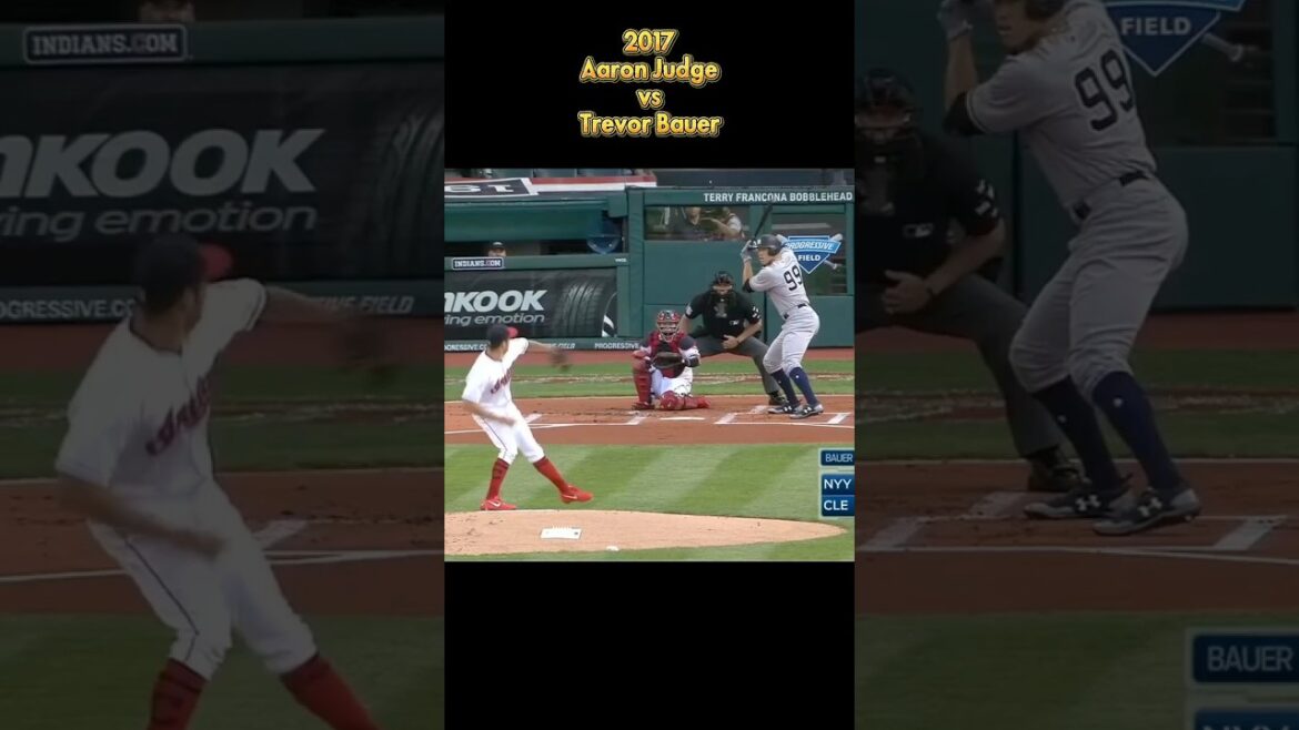 Aaron Judge contre Trevor Bauer 2017 MLB tous les pitchs des Yankees de NewYork Aaron Judge #shorts