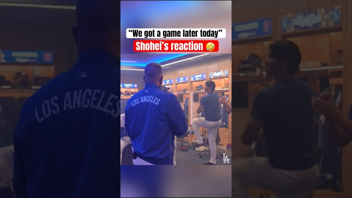 Shohei est prêt après un match de 18 manches 😂