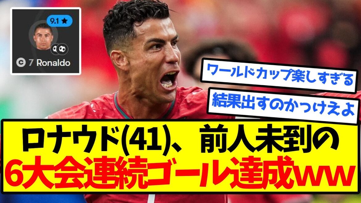 [Réveil complet]Ronaldo (41 ans) réalise un but inédit lors de 6 tournois consécutifs mdr