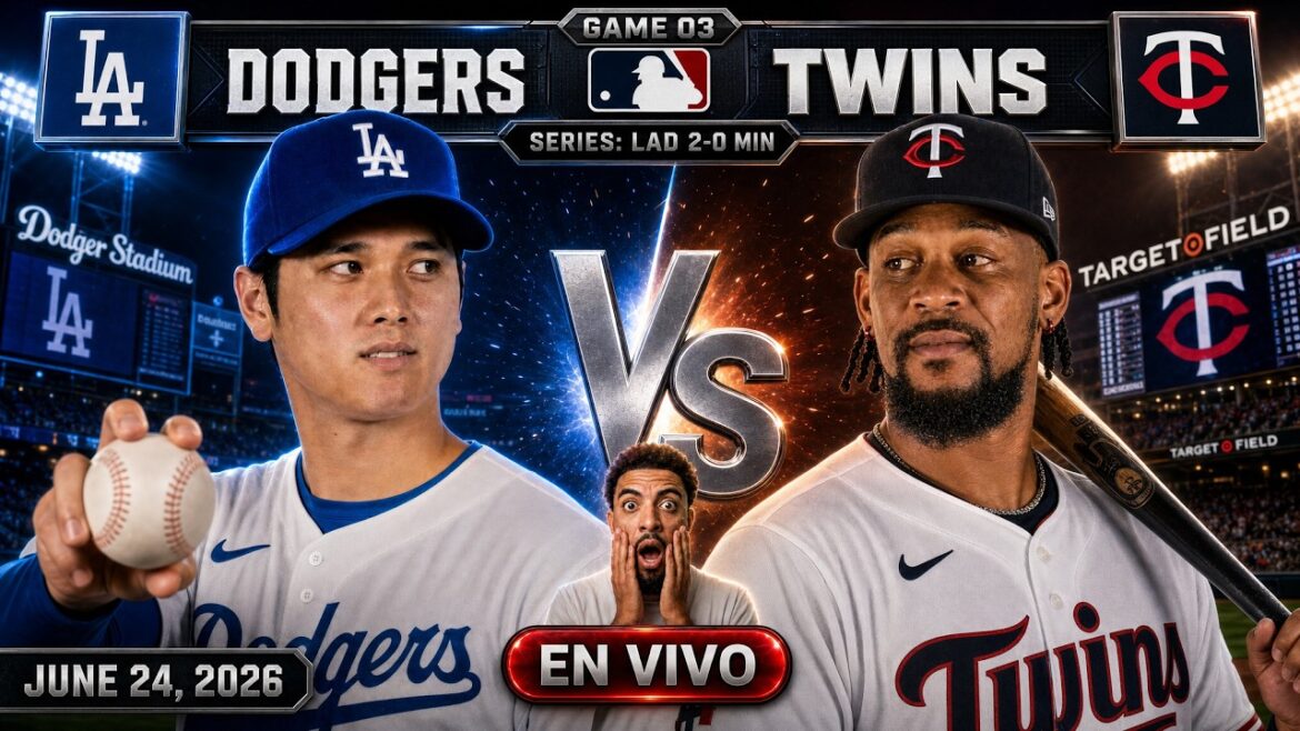 DODGERS 🆚 JUMEAUX 🟥 EN DIRECT 🟥 | NARRATION AUJOURD'HUI 24/06/26