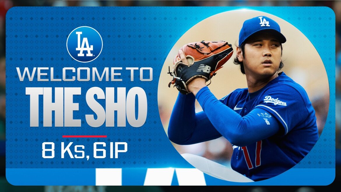 Au bâton complet des 8 retraits au bâton de Shohei Ohtani avec les Dodgers sur un bon départ de 6 manches 💪
