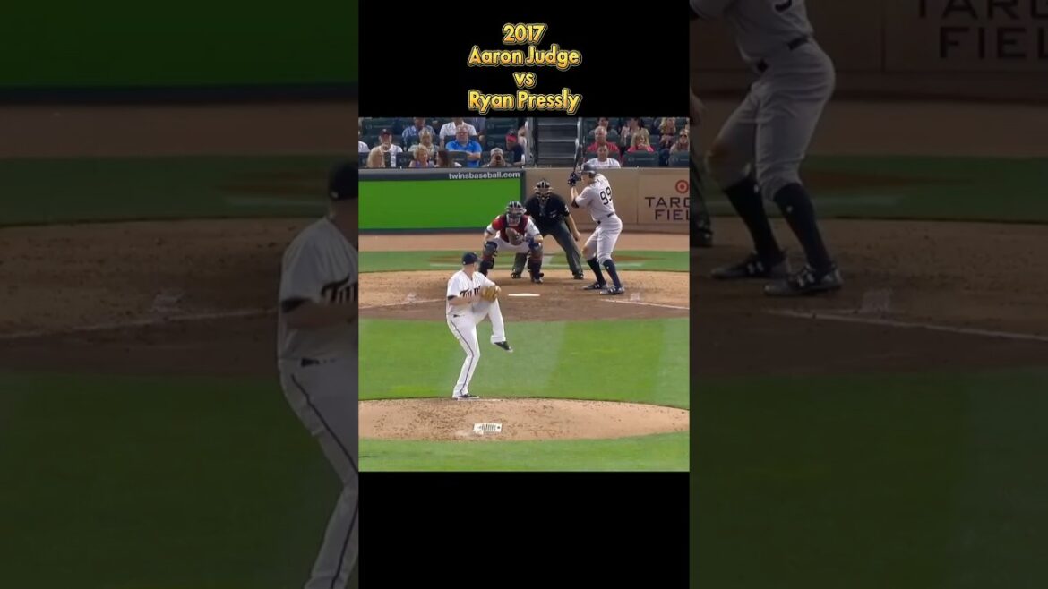 Aaron Judge contre Ryan Pressly 2017 MLB tous les pitchs des Yankees de New York Aaron Judge #shorts