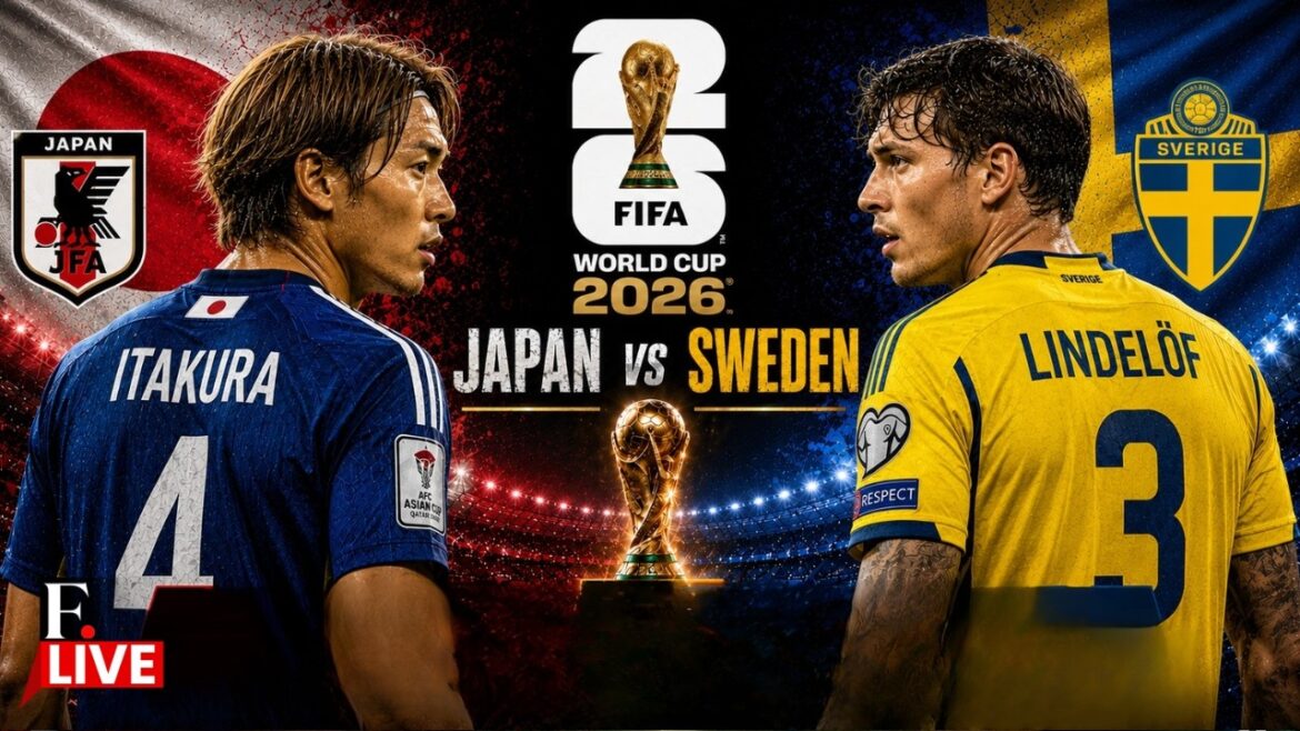 🔴Japon contre Suède | Coupe du Monde FIFA 2026 EN DIRECT | Wataru Endo contre Victor Lindelof | Affrontement du Groupe F