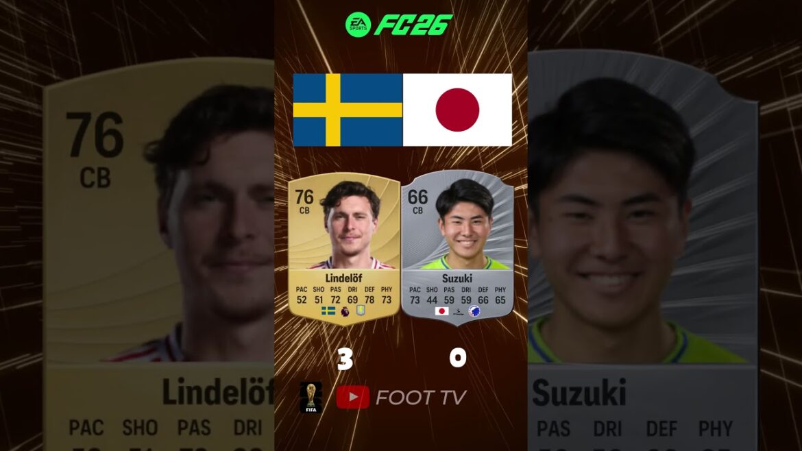 🇯🇵 Japon vs Suède 🇸🇪🔥 Coupe du Monde FIFA 2026