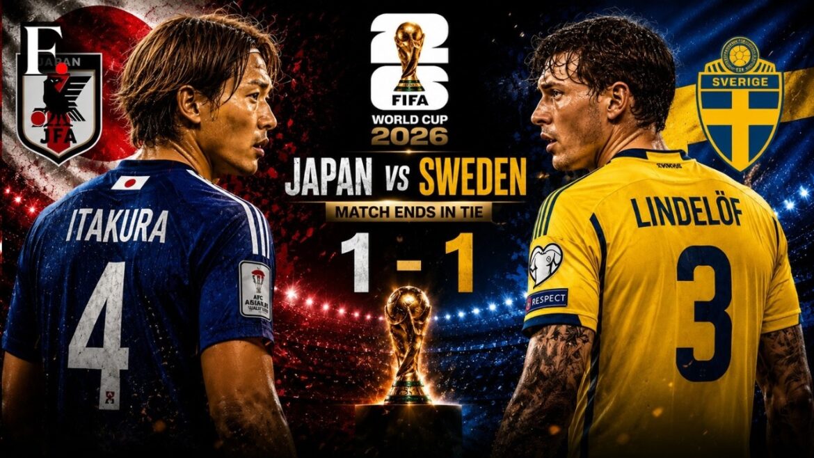 Le match Japon vs Suède se termine par un match nul | Les deux équipes se qualifient pour la Coupe du Monde de la FIFA 2026