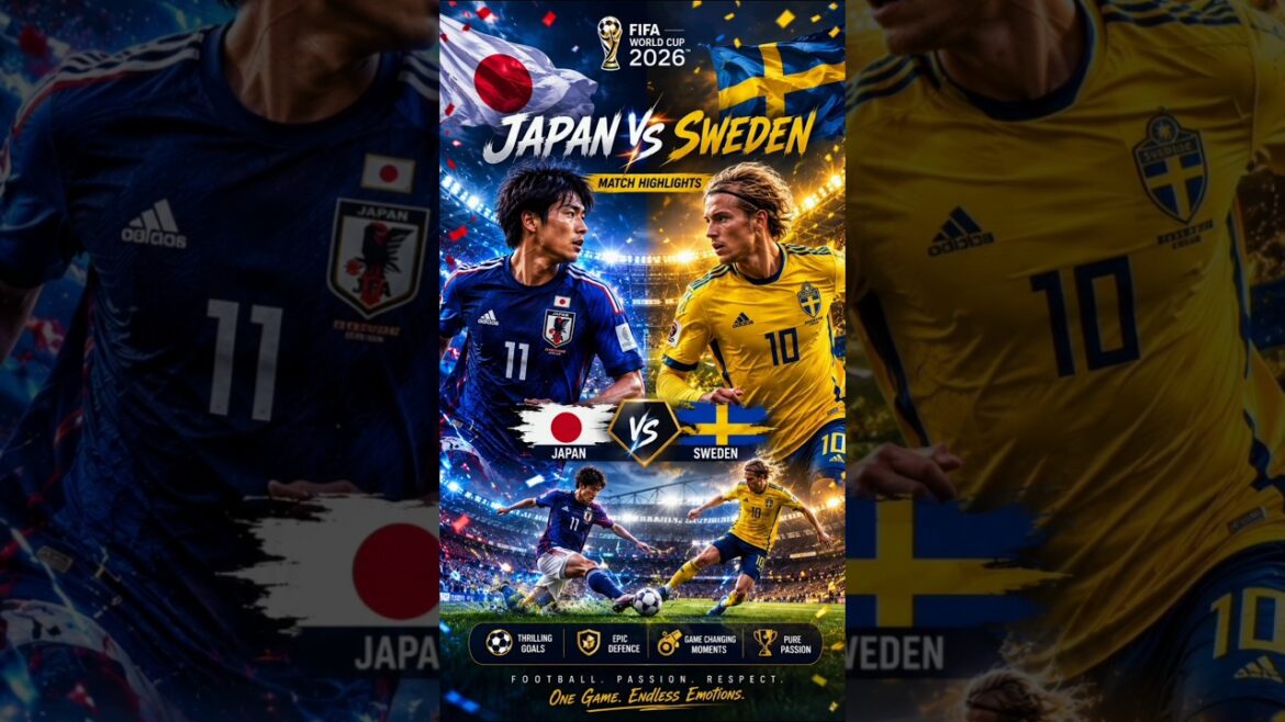 Une bataille passionnante entre le Japon et la Suède ! #fifaworldcup2026 #worldcup #soccer #japanfootball