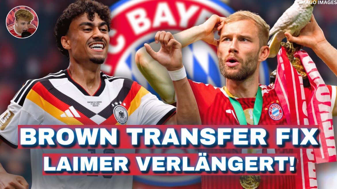 Nathaniel Brown déménage au Bayern ! C’est dire à quel point l’affaire est CHER ! Laimer prolonge jusqu'en 2029