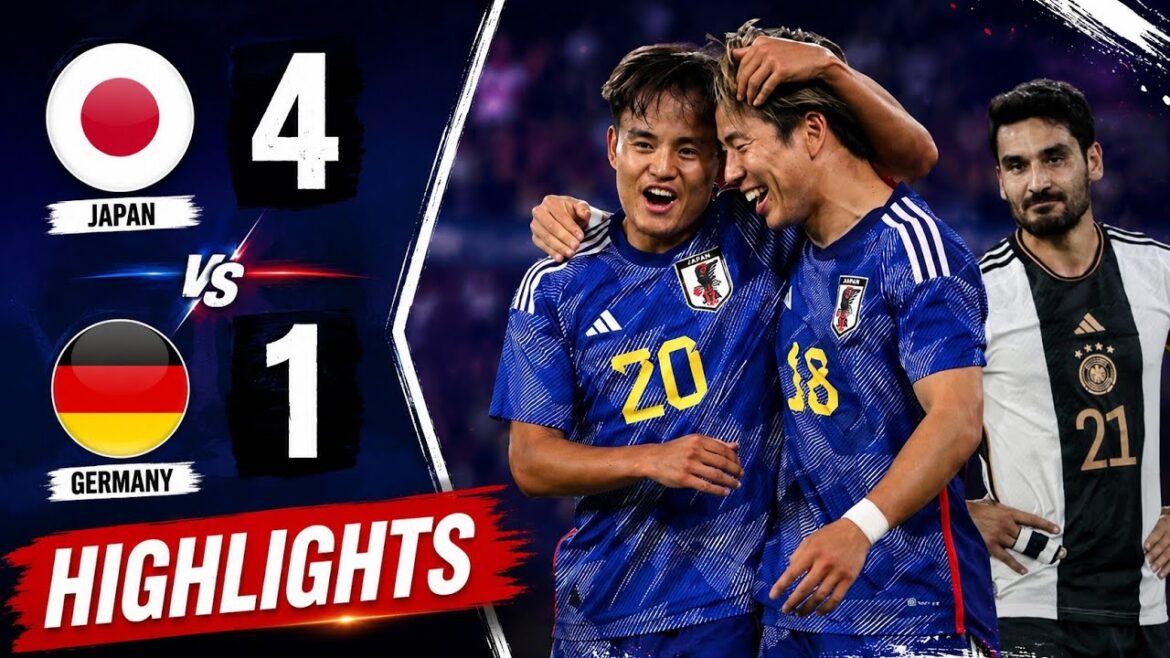 JAPON 4-1 ALLEMAGNE | Faits saillants et objectifs | L’histoire se répétera-t-elle à la Coupe du Monde de la FIFA 2026 ? JAPON 4-1 ALLEMAGNE | Faits saillants et objectifs | L’histoire se répétera-t-elle à la Coupe du Monde de la FIFA 2026 ?