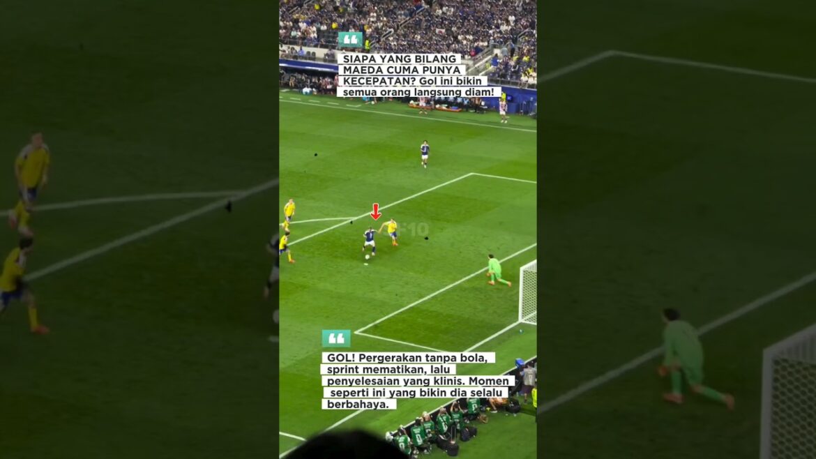 Daizen Maeda prouve sa classe ! Le but contre la Suède est le point culminant #shortvideo #shortsfeed #shorts