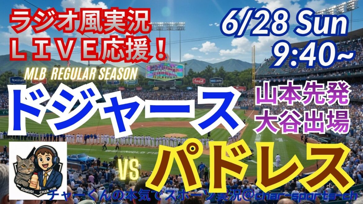 [Yamamoto démarre, Otani participe ! Visualisation simultanée du support en direct]Support en direct en direct des MLB Dodgers VS Padres dans un style radio ! #Shohei Ohtani #Dodgers #MLBLIVE #MLB Live #Baseball #mlb #Otani Home Run