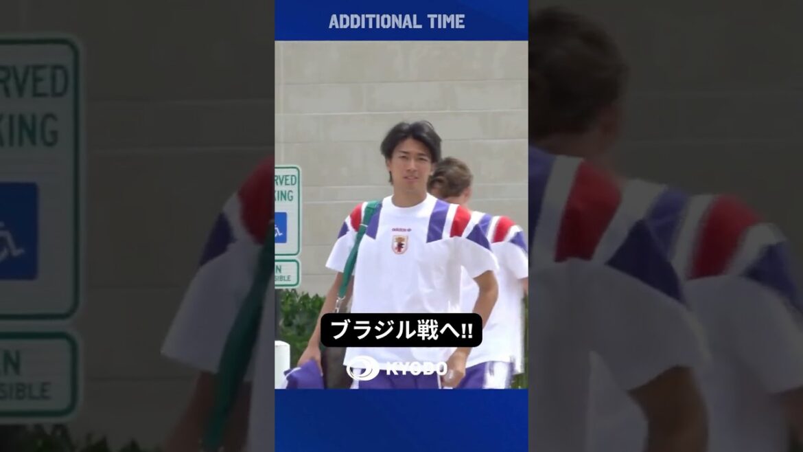 L'équipe nationale japonaise quitte le centre d'entraînement de Nashville et se dirige vers le match contre le Brésil ! ! #Équipe nationale de football du Japon #Coupe du monde #Moriho Japon #La meilleure vue #samuraiblue #fifaworldcup2026