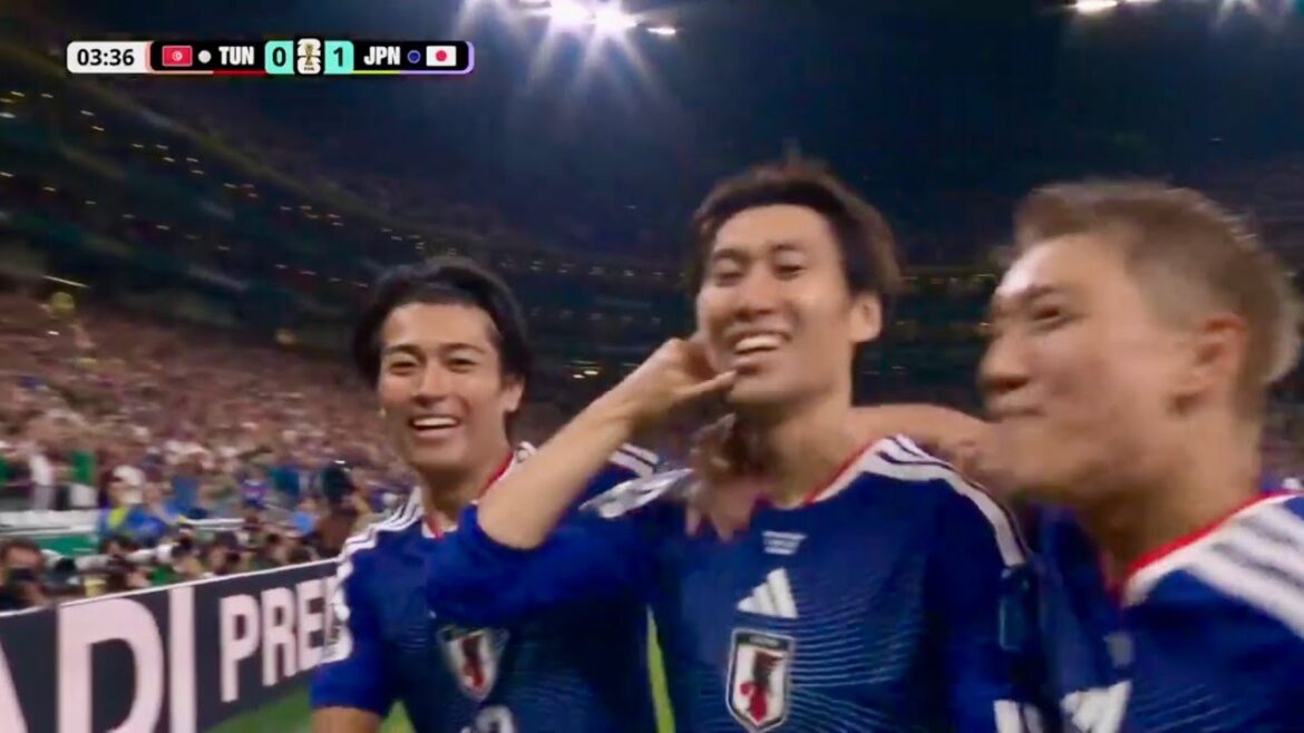 Tunisie vs Japon - But de Daichi Kamada - COUPE DU MONDE FIFA 2026