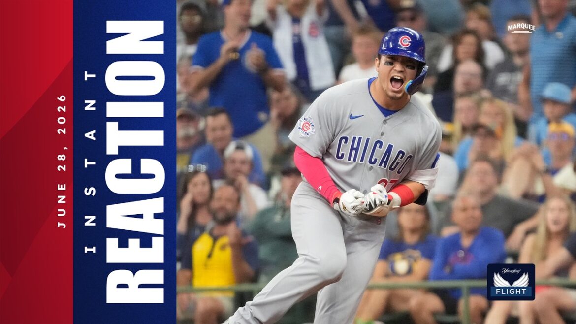 RÉACTION INSTANTANÉE : Les Cubs éliminent une victoire DURE à Milwaukee ! 💪 | Réactions instantanées (28/06/26) RÉACTION INSTANTANÉE : Les Cubs éliminent une victoire DURE à Milwaukee ! 💪 | Réactions instantanées (28/06/26)